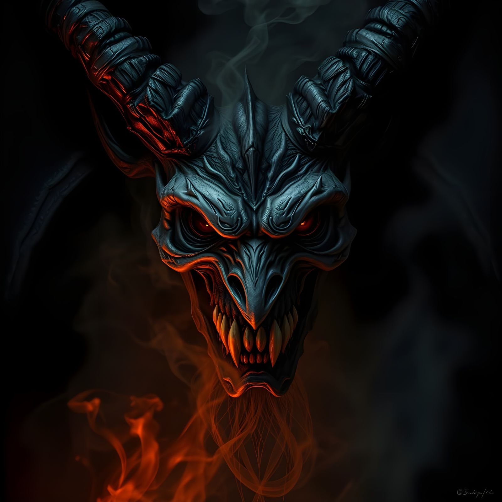 Grunge Portrait of a Morbid Angel