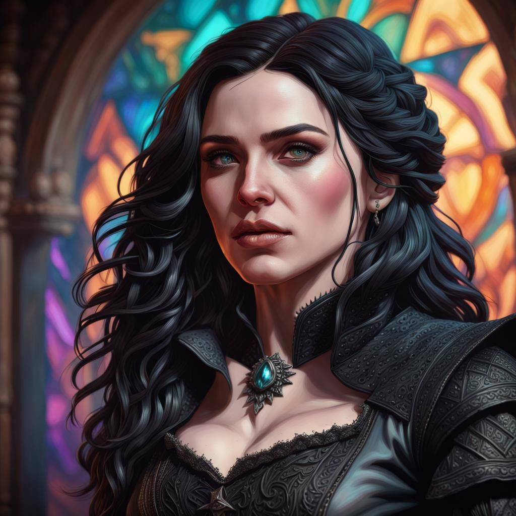 Hyperrealistic Yennefer of Vengerberg Portrait