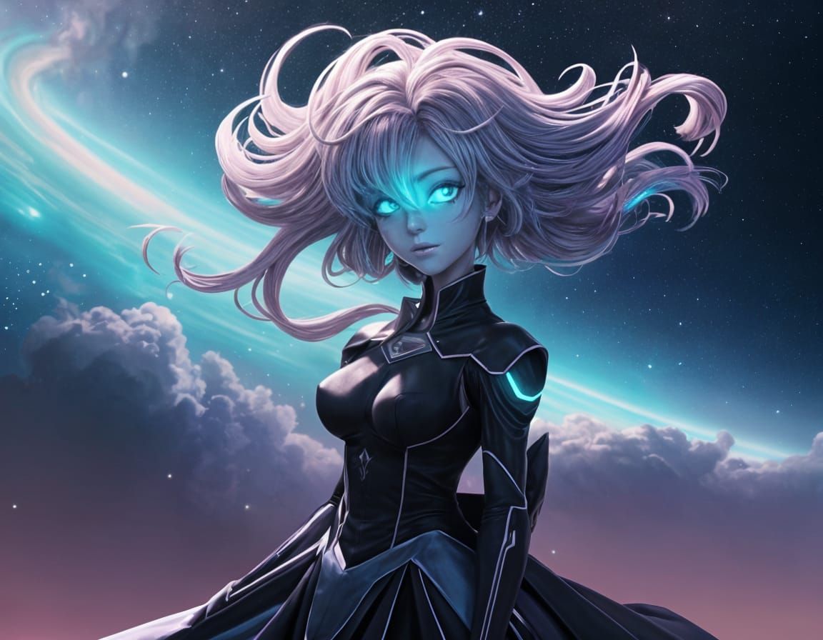 Holographic Astral Cosmic Multiverse Illustration