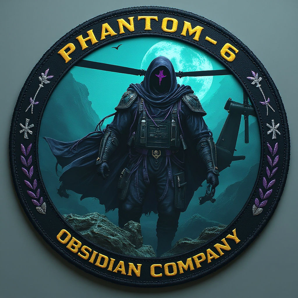 Aviation Morale Patch: PHANTOM-6, Obsidian Company
