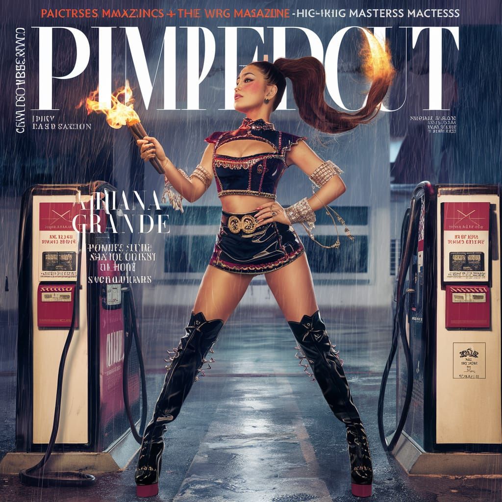 Ariana Grande as Powerful Mistress in Luxurious Cover Art