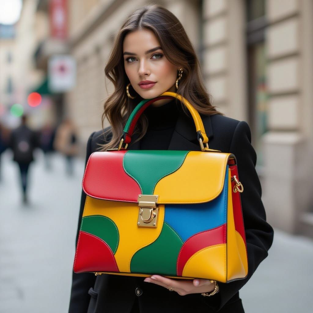 Creative Colorful Designer Bag with Intriguing Shape