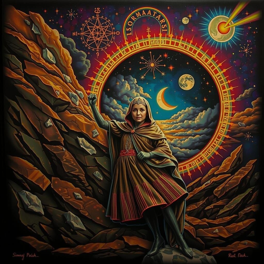 Neon Futuristic City in a Vivid Sunset Sky