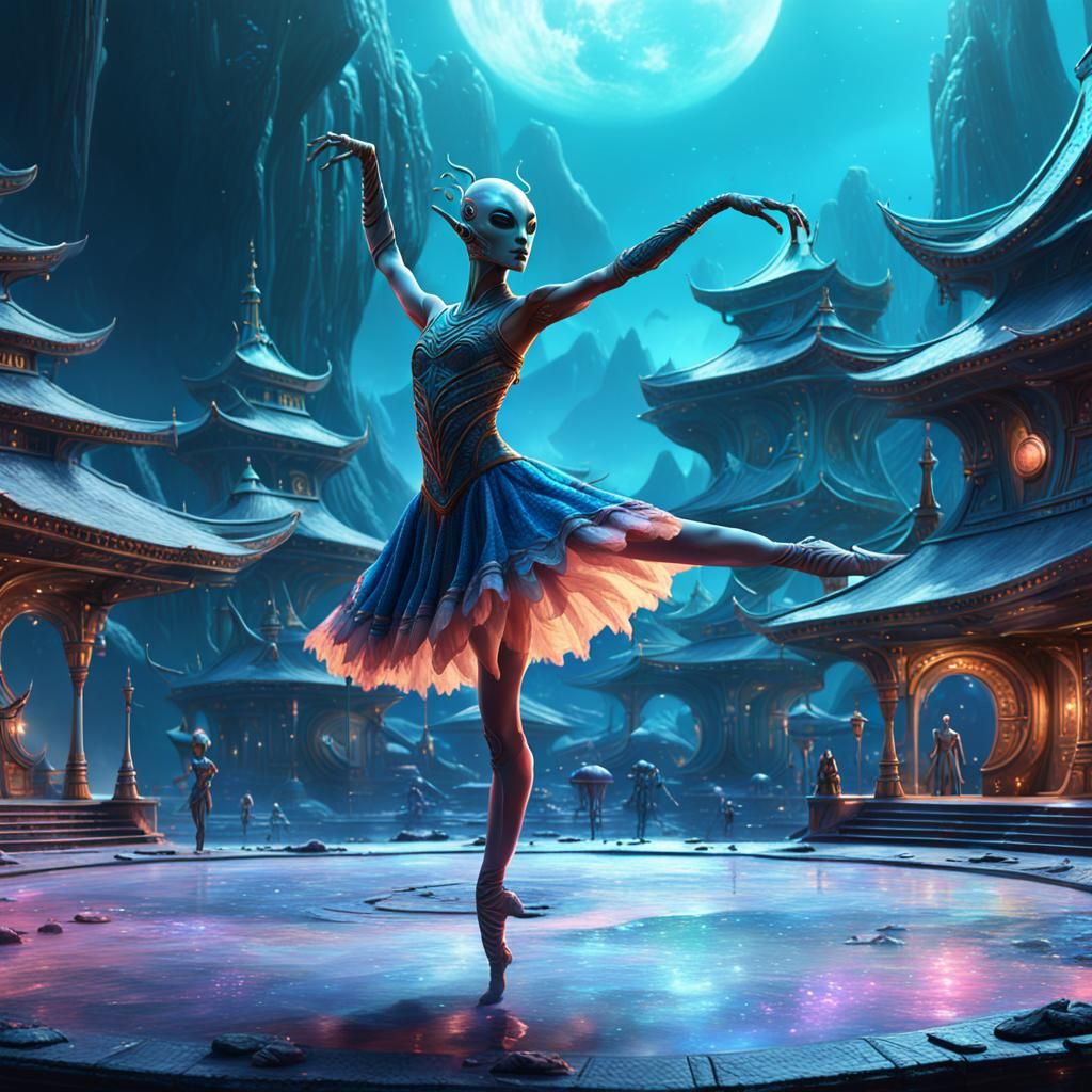 Alien Princess Ballet on Home Planet