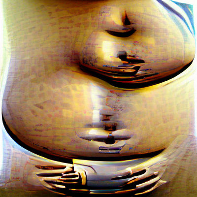 AI Generated Image of Pregnancy Concept