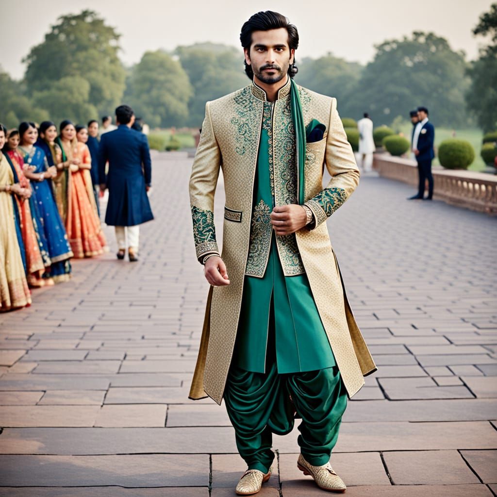 Groom in Sherwani Wedding Attire