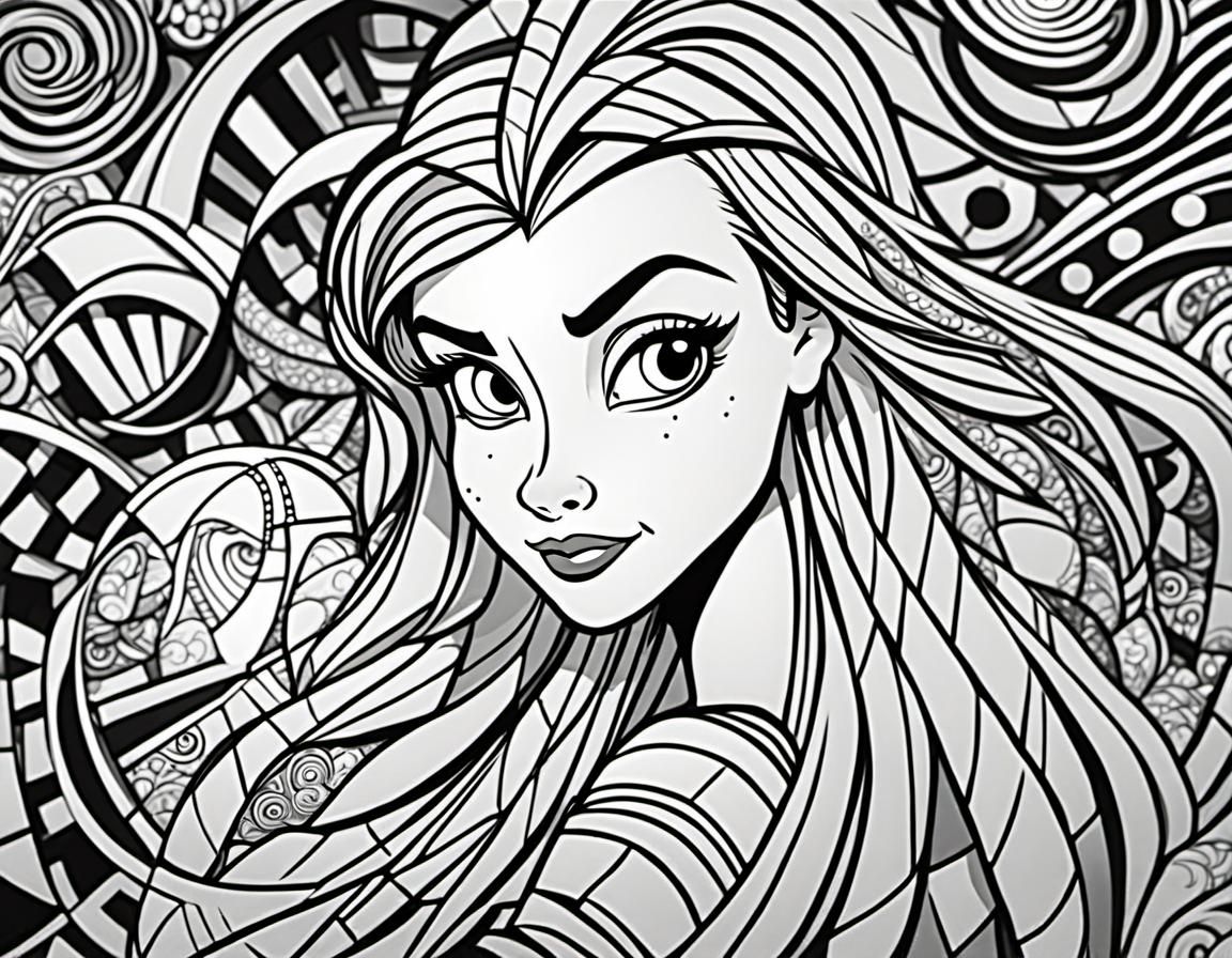 Retro Cartoon of a Modern Disney Character