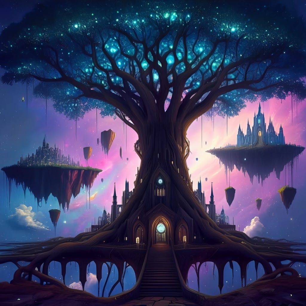 Celestial Trees of Elysium: Cities Growing Upside Down in Ne...