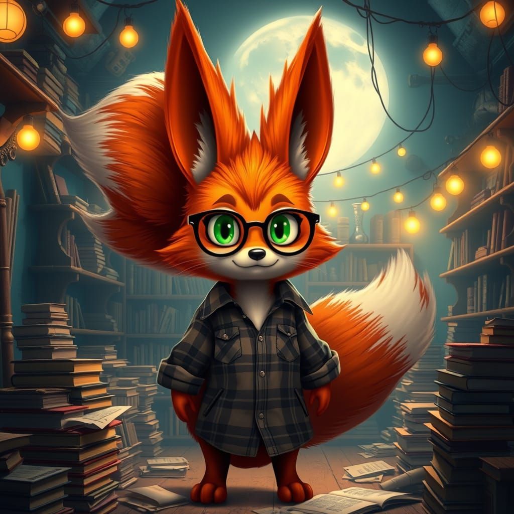 Majestic Kitsune Builds Whimsical Bookstore in Steampunk Sty...