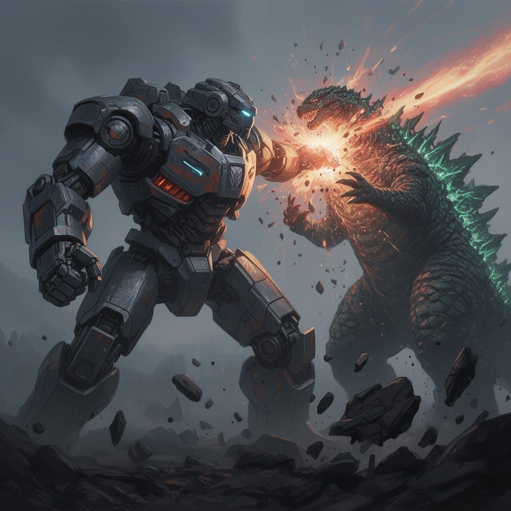Jaeger vs Godzilla: Atomic Beam Obliteration