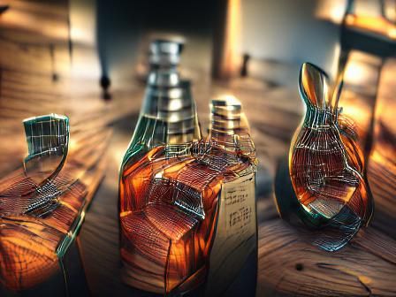 Ornate Whiskey Bottles: A Collection of Liquid Art