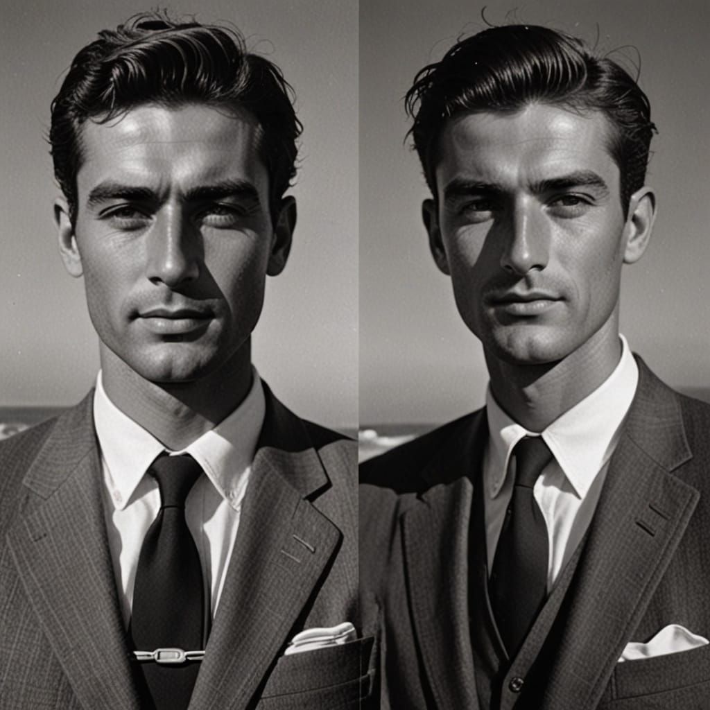 Man in Speedo on Beach in Real Time