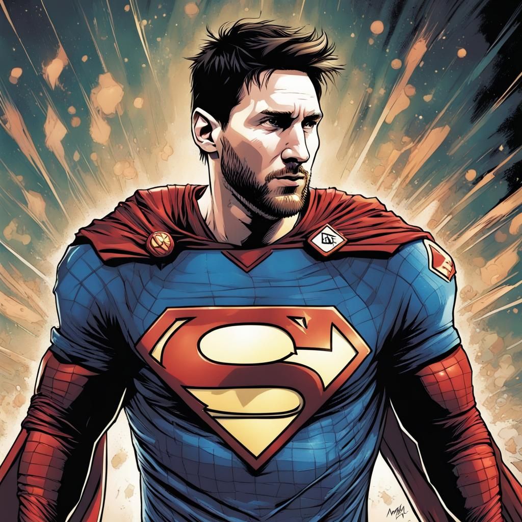 Messi as DC Comic Superhero