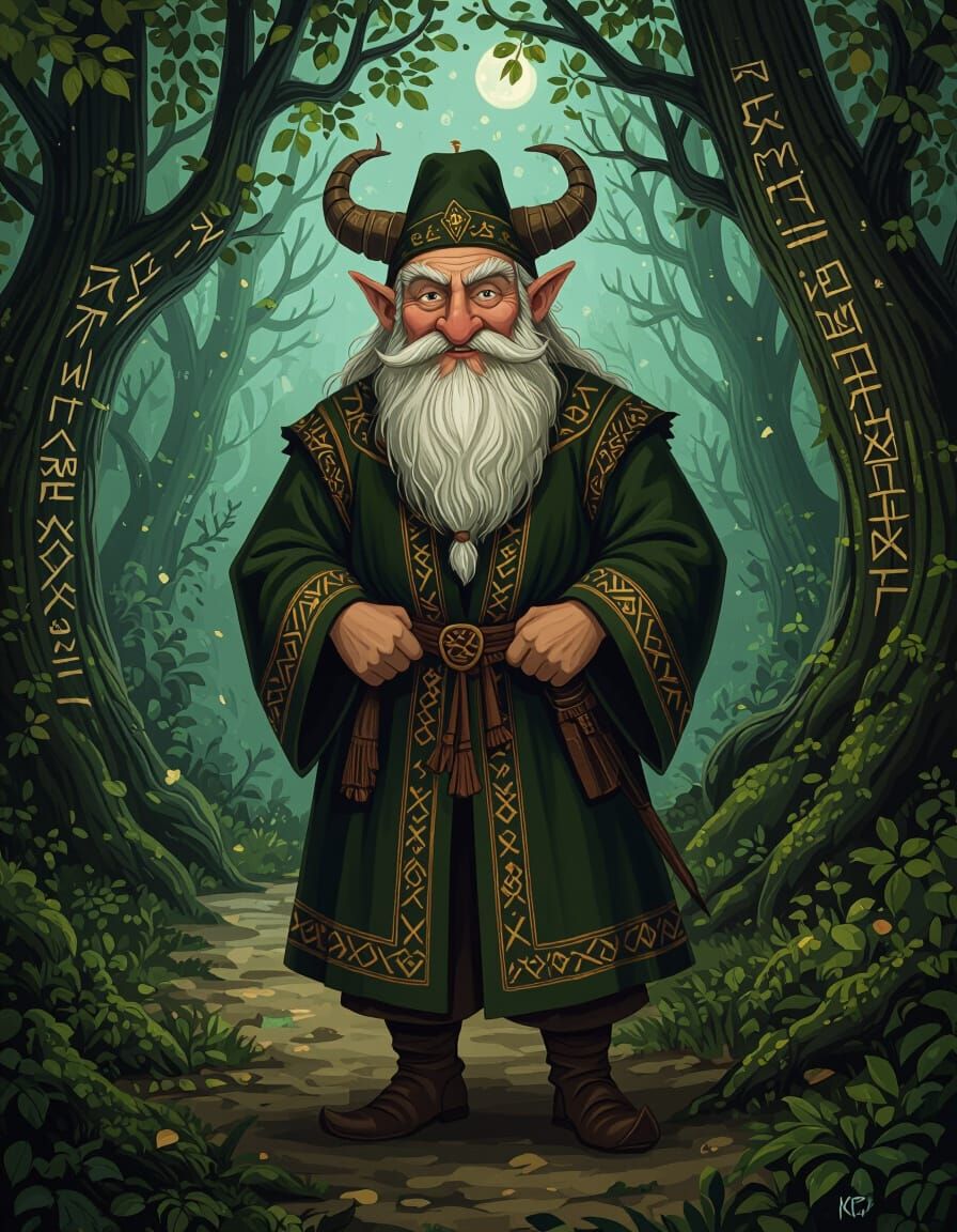 Boruta, Slavic Forest Guardian, as Nobleman in Kontusz