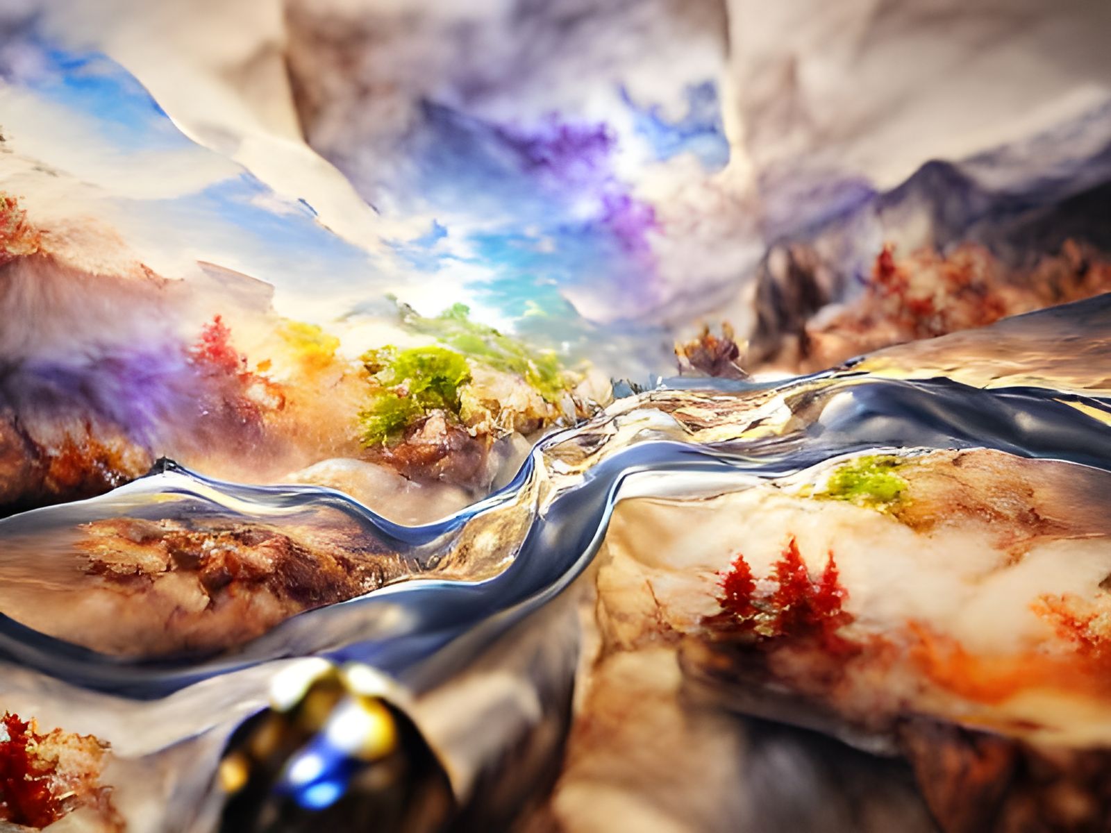 Celestial River: A Cosmic Vision