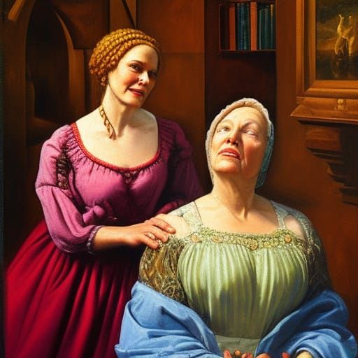 Renaissance Women Discover a Glowing Orb