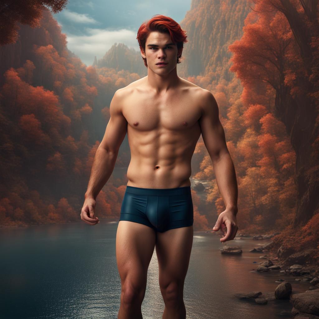 Detailed Matte Painting of Man in Underwear