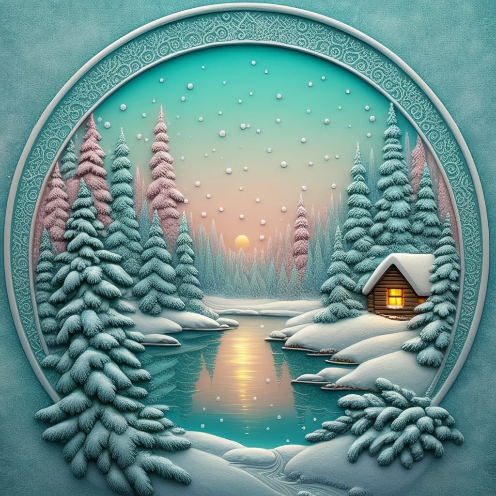 Whimsical Winter Wonderland in Golden Era Style