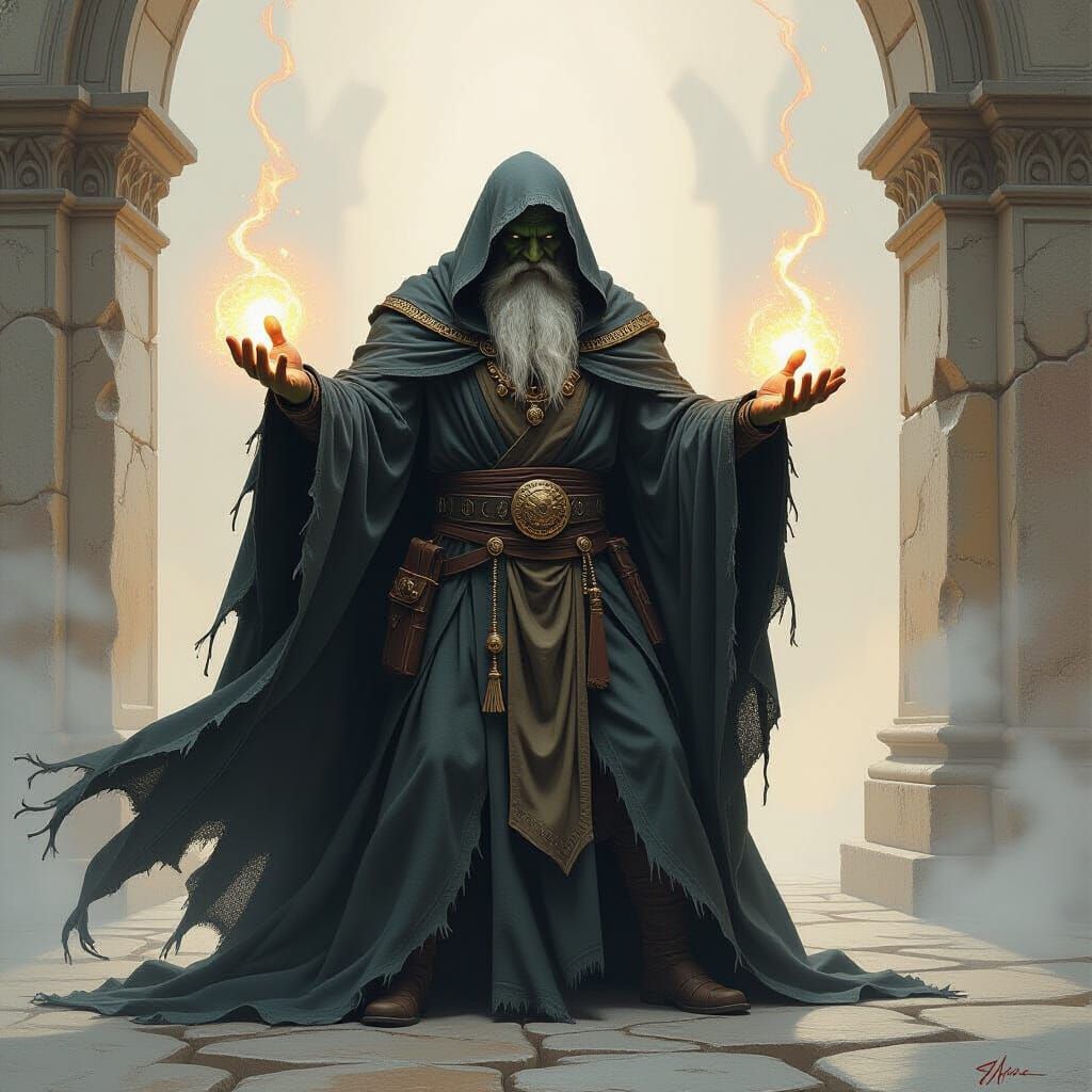 Half-Orc Wizard Bends the Universe