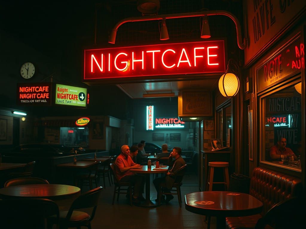 Surreal Dystopian Art Ignored in the Nightcafe