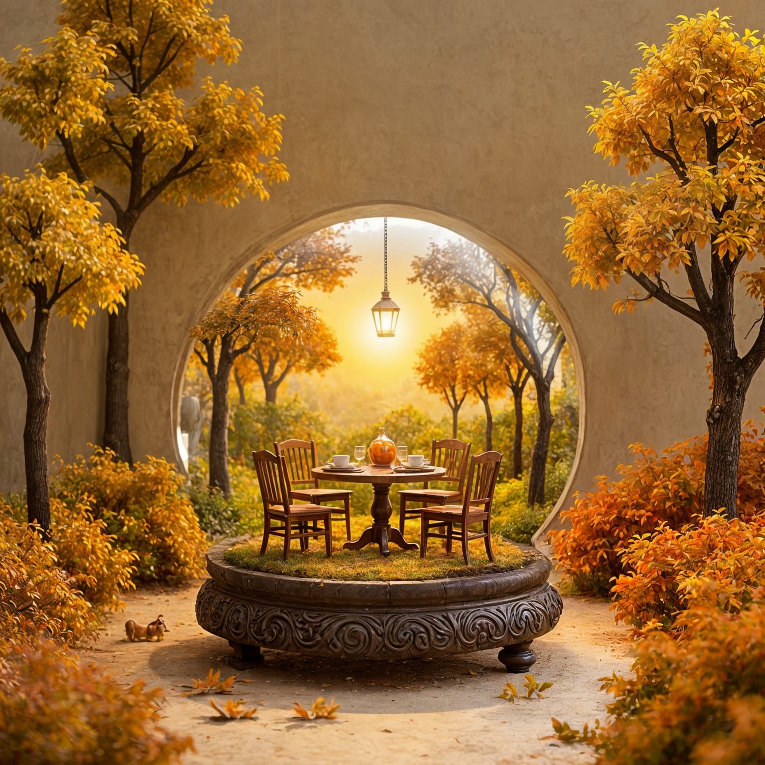 Enchanting Miniature World in a Magic Ball