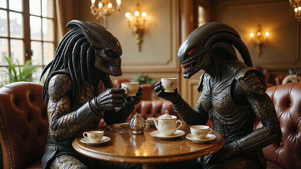 Alien Hunters Enjoy Tea in Victorian-Era Inspired Café