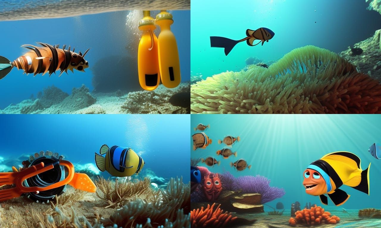 Cockroach Diver in Finding Nemo Style