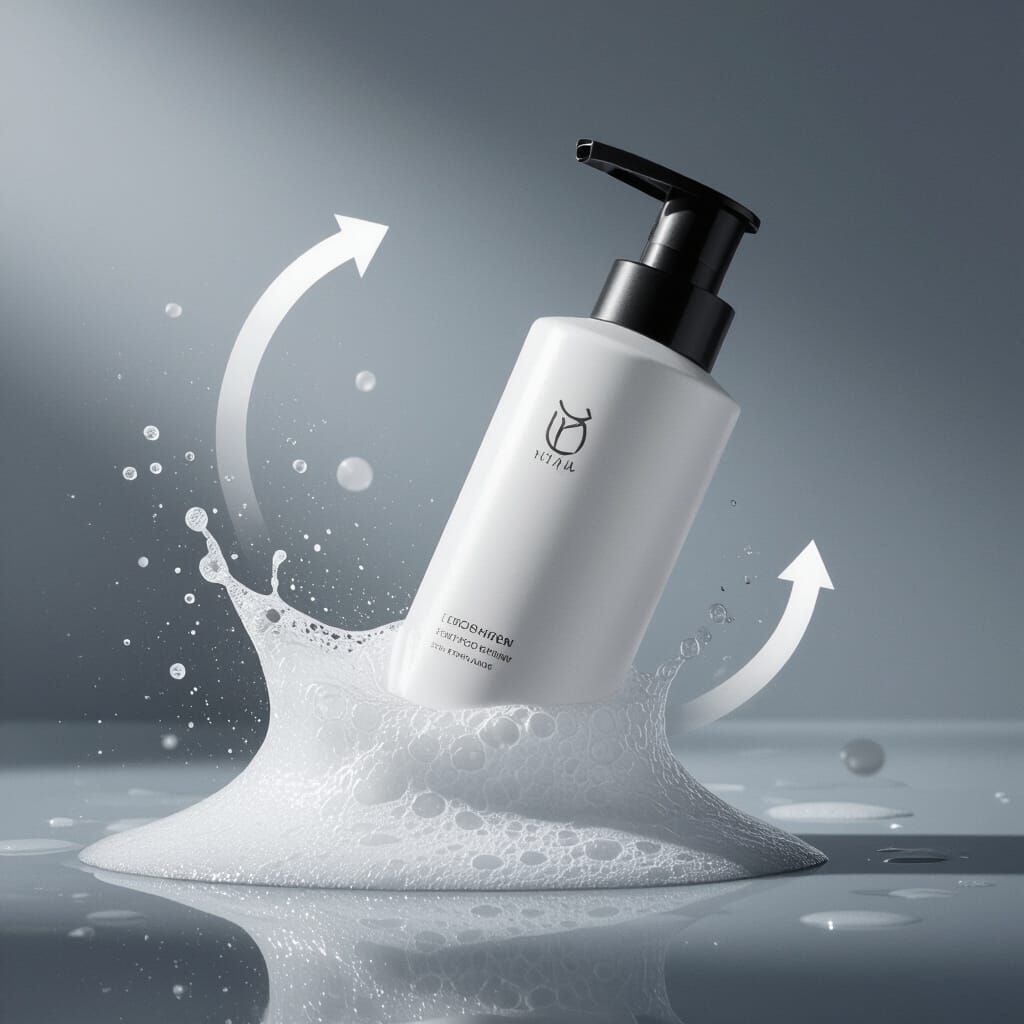 Shaving Cream Bottle Transforms Gel to Foam