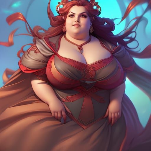 SSBBW Portrait in Graffiti Art Style