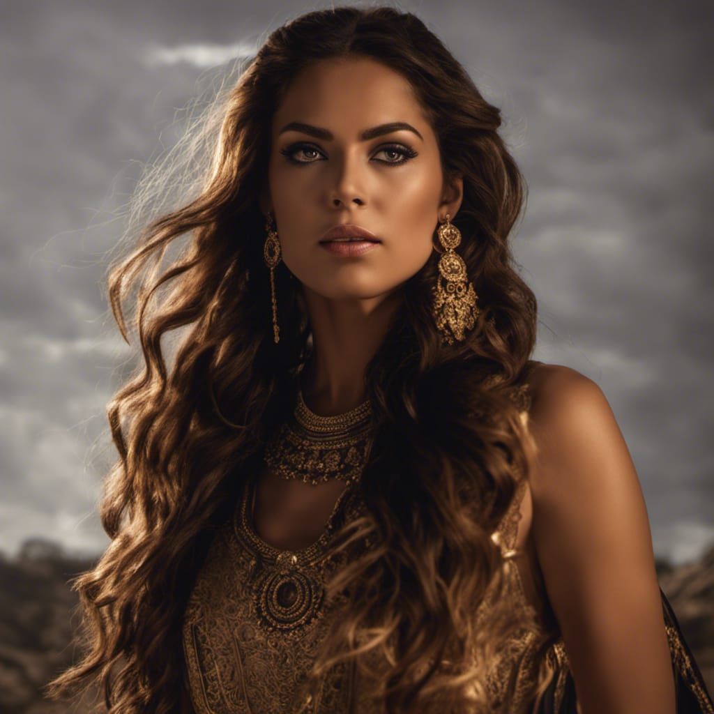 Queen of Ancient Israel in Royal Dress