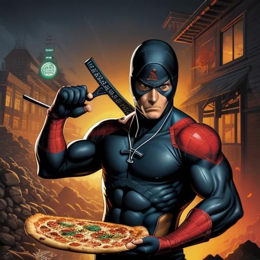 Ninja Pizza by Madam Lu