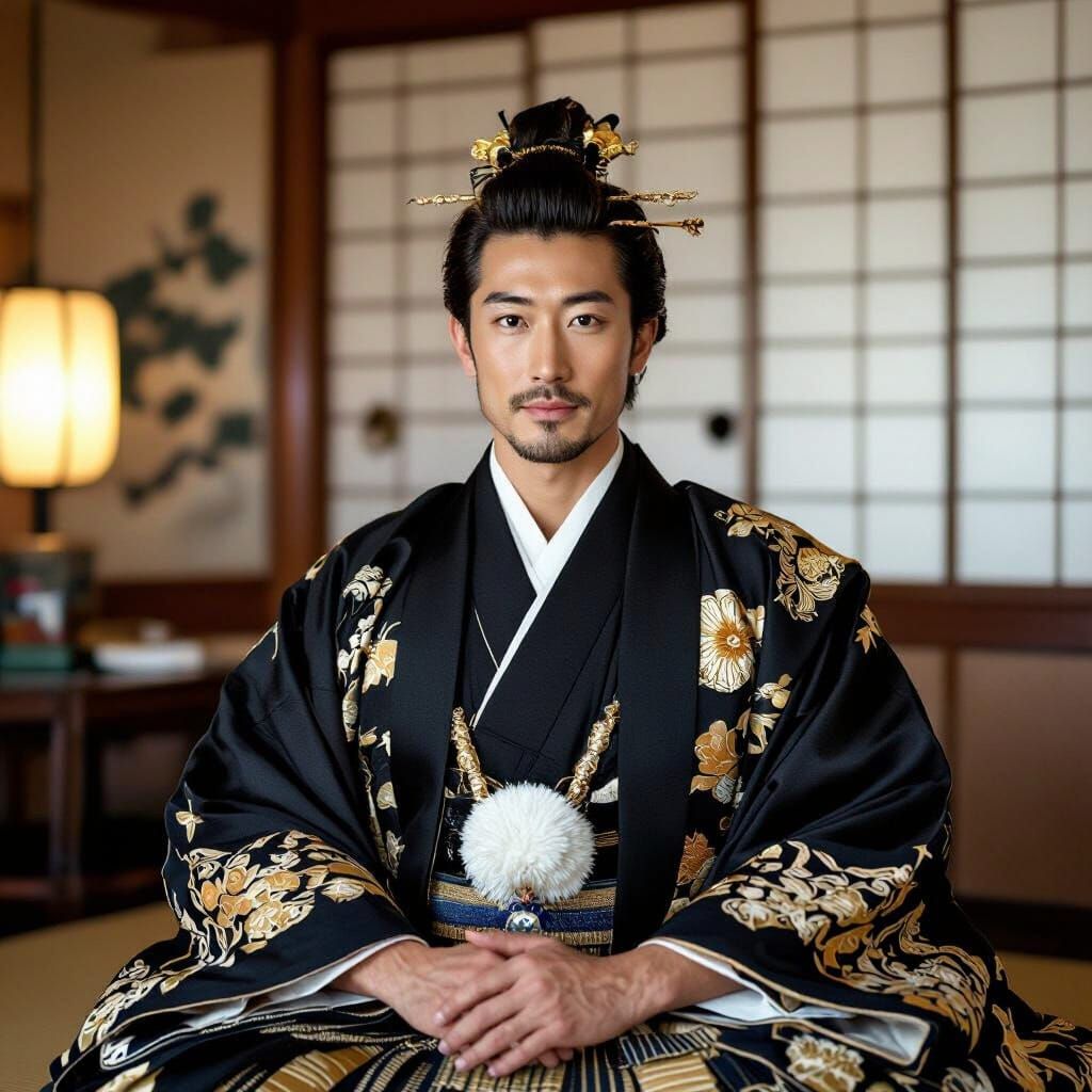 Portrait of a Japanese Prince in Royal Attire