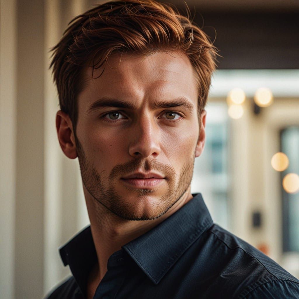 Elegant English Gentleman in Hyper-Realistic Portrait