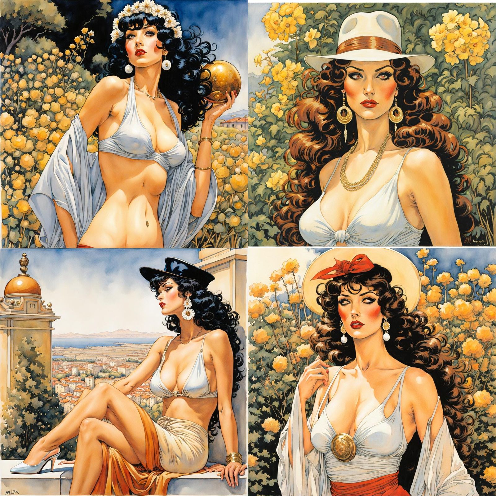 Elegant Figure Drawing in Comic Book Style