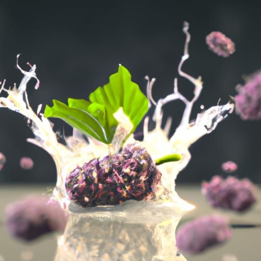 Exploding Mulberry Fruit in Slow Motion