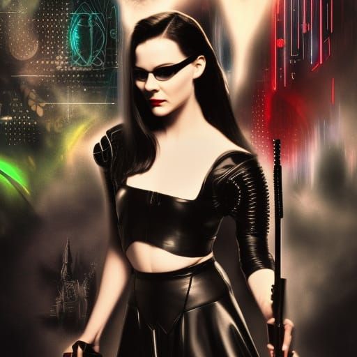 Alice in Wonderland in The Matrix: Cyberpunk Art