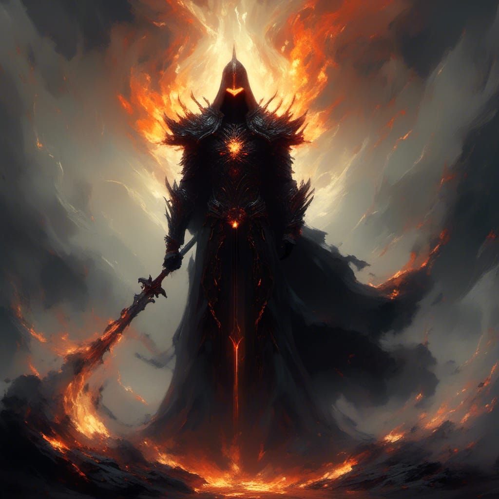 The deity of shadow, fire, and vengeance