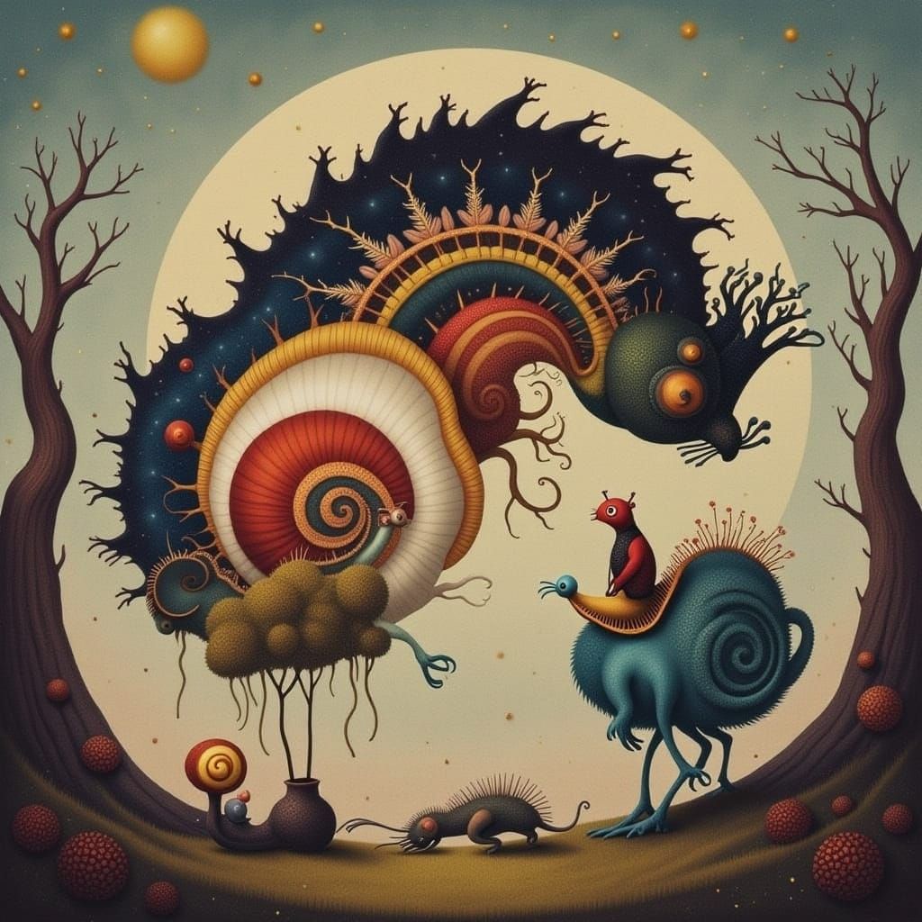 Abstract AI Art with Dreamlike Textures