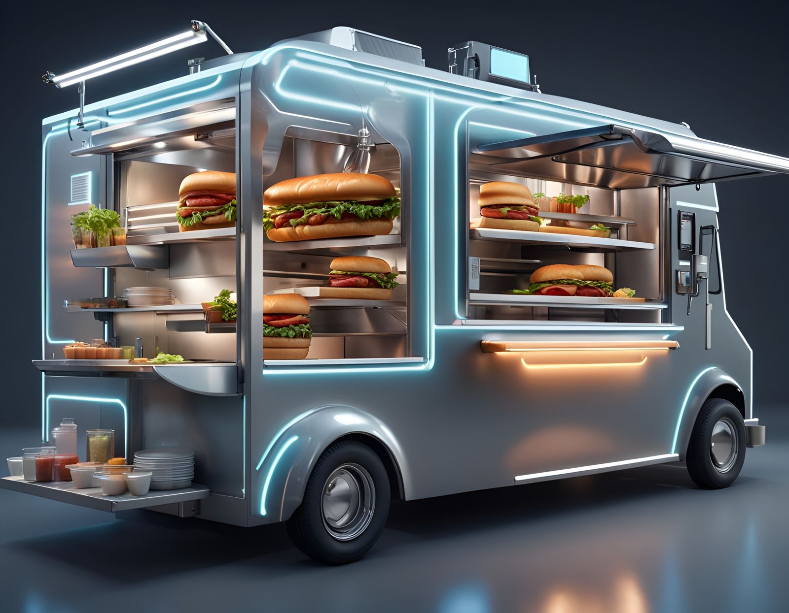 Futuristic Food Truck