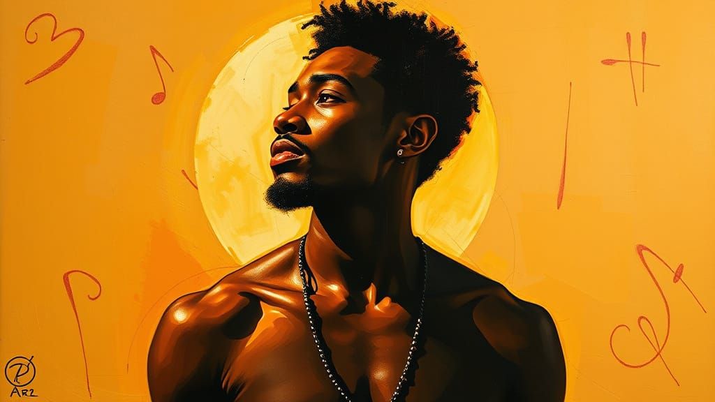 Sensual Black Man Unveiled on a Groovy Zouk LP Cover