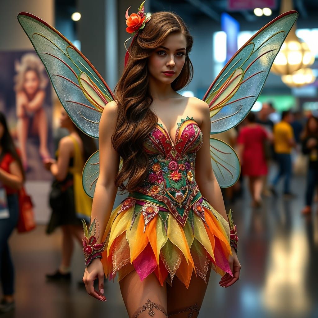 Fairy Beauty in Vibrant Cosplay