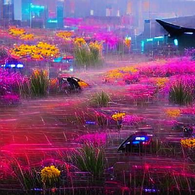 Beautiful flower meadow