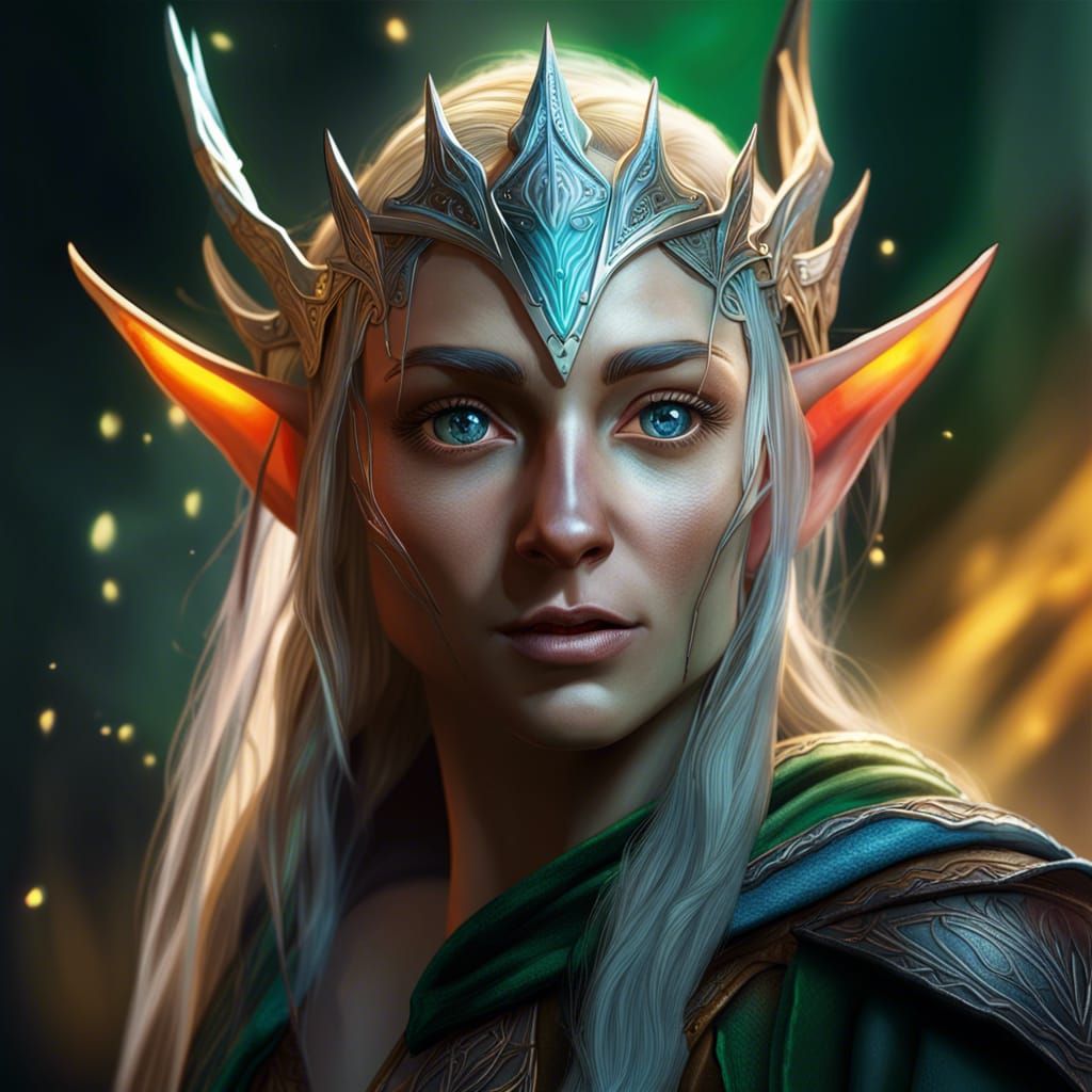 Hyperrealistic Lord of the Rings Female Elves