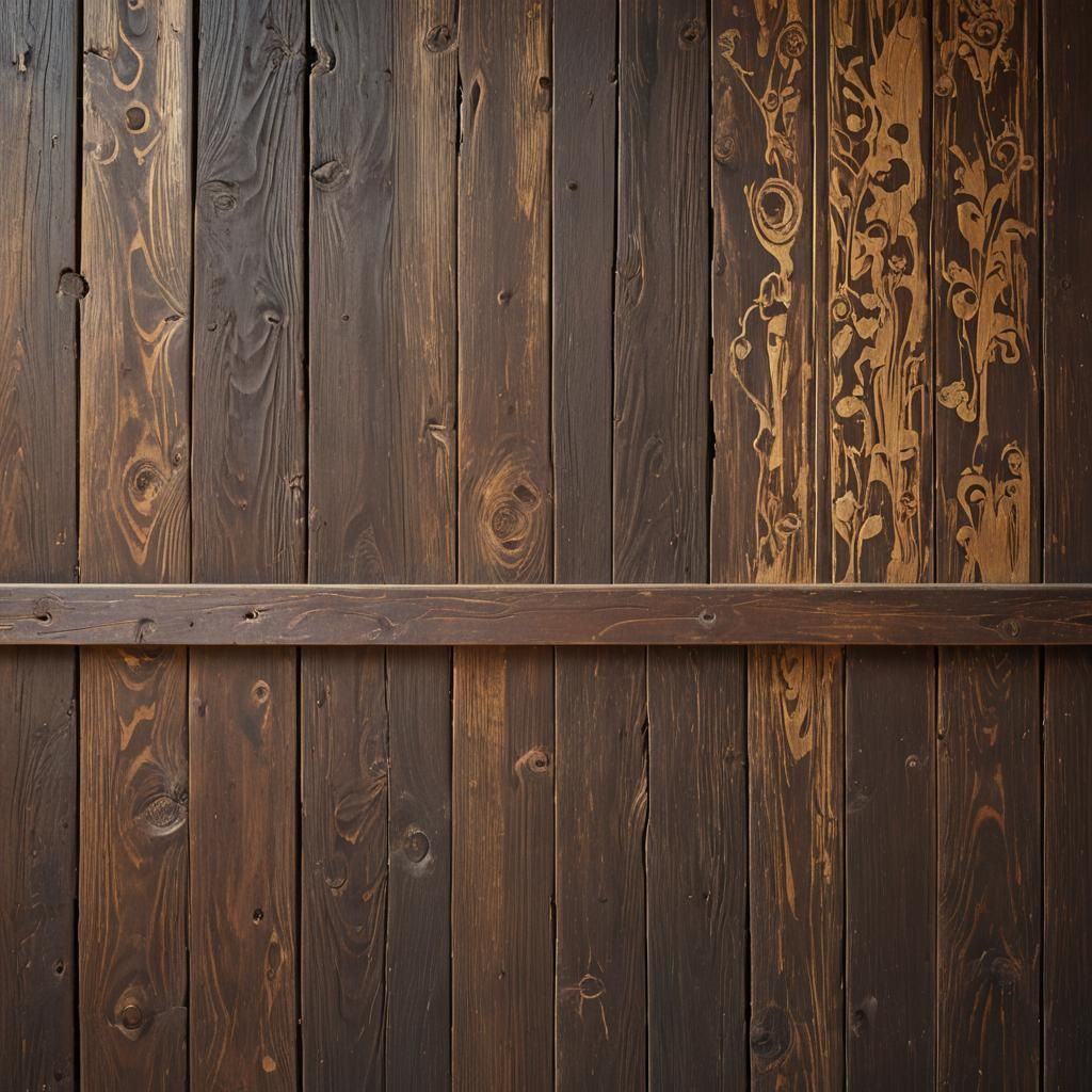 Ornate Wooden Headboard in Dark Academic Interior