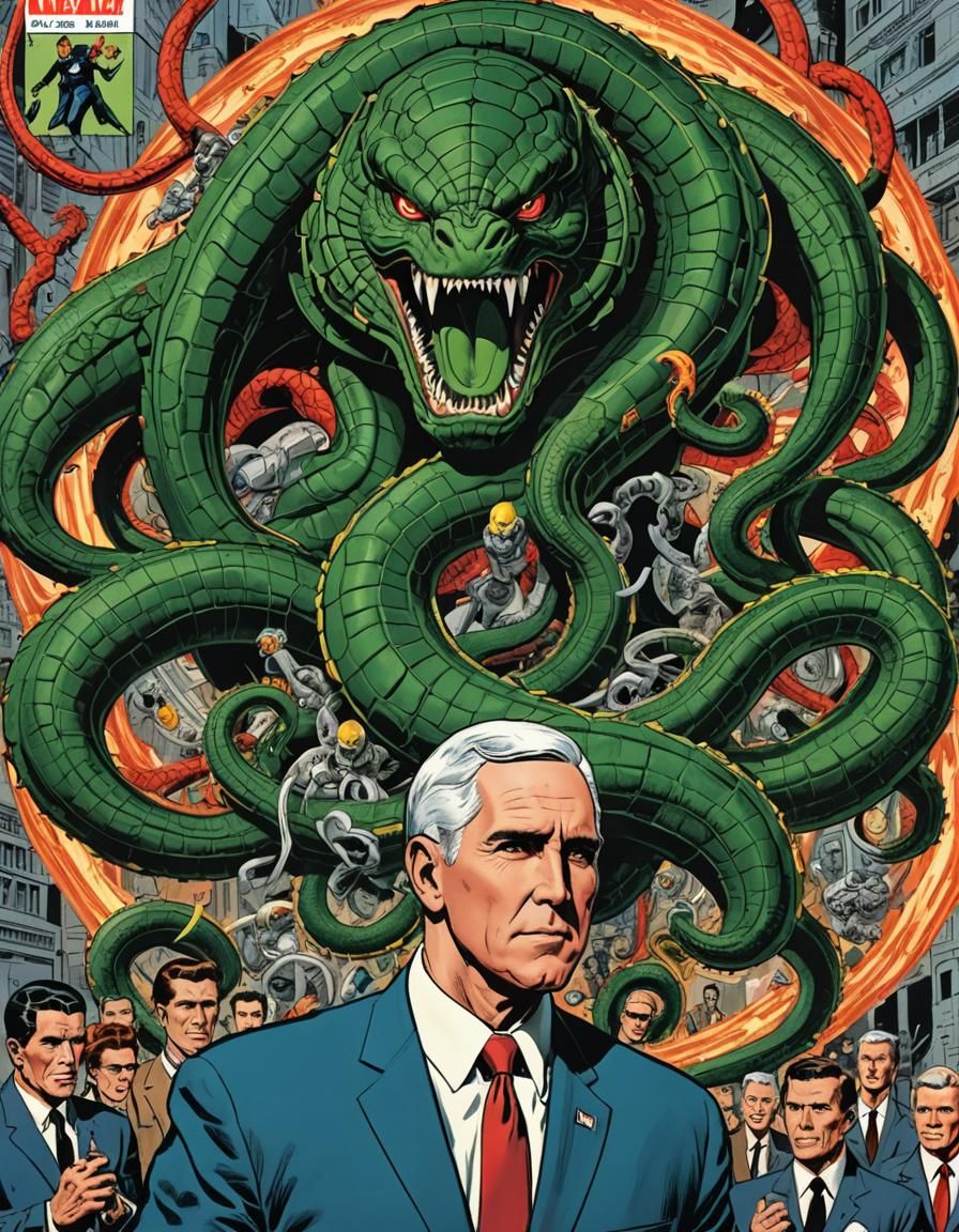 Mike Pence as HYDRA Leader: Comic Book Cover