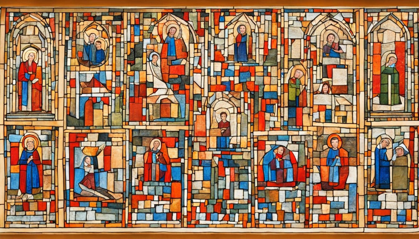 Surreal Taizé Prayer Scene Illuminated