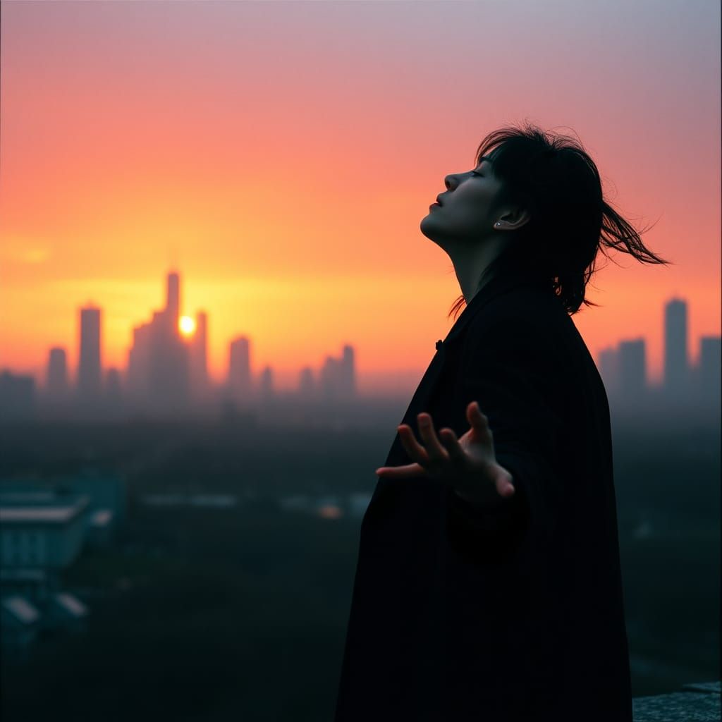 Figure at Sunset: Longing and Isolation