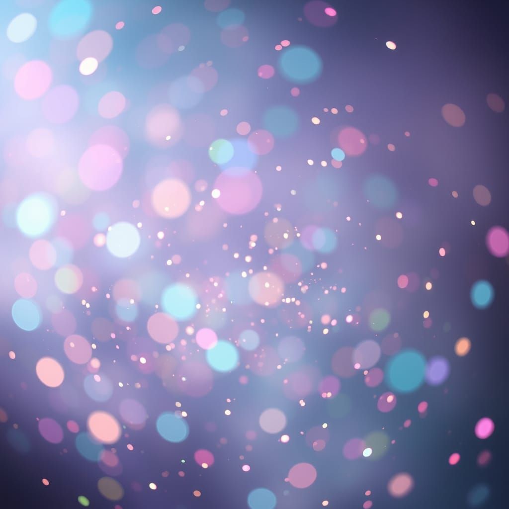 Shimmering Glitter Particles in Dreamy Aesthetic