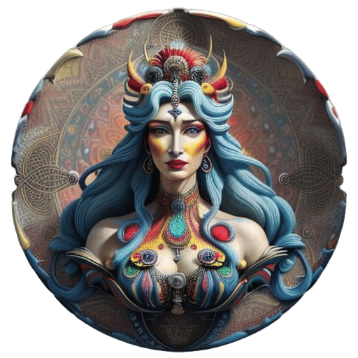 Hyper-Realistic Goddess in Vibrant Color