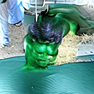 Incredible Hulk Roaring: Digital Marvel Art